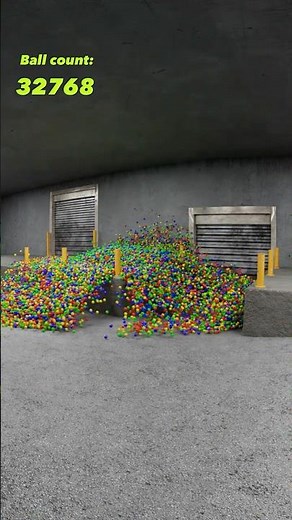 32,000 Colorful Balls Bouncing in the Loading Dock! 🚛🎉