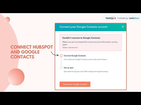 How-to connect HubSpot and Google Contacts