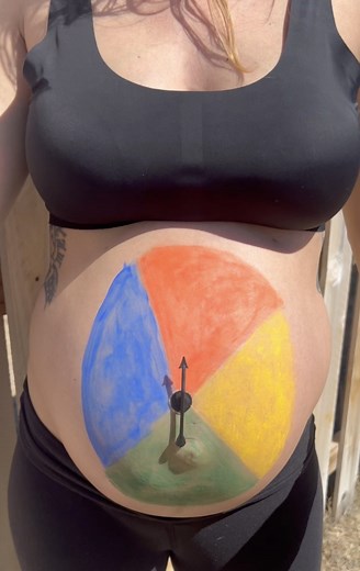 4.5K views · 39 reactions | funniest pregnancy game ever Brooklyn turns her friend's belly into a game to test if her husband could handle pregnancy! | Brooklyn B | Facebook