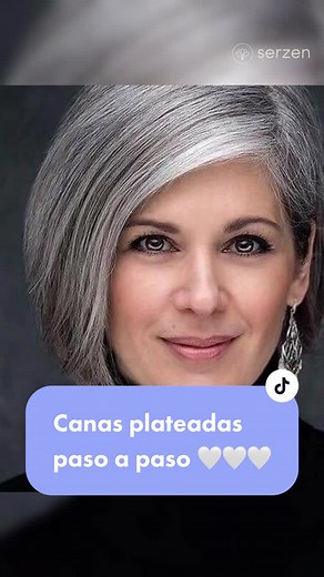 Aprende a matizar tus canas para que se vean plateadas y hermosas 🤍 #canas #cabellocanoso #cabelloblanco #cabellogris #cabelloplatinado #moda #belleza #beautytips #canosas