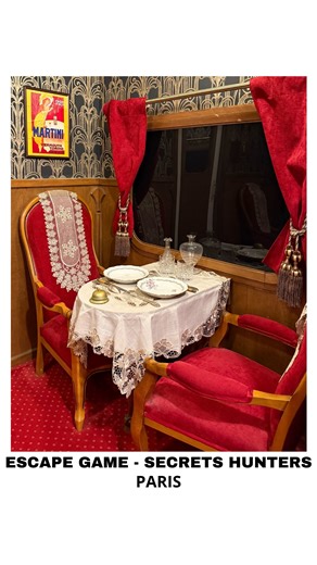Bonnes adresses Paris 🗼 on Instagram: "🚂 Escape Game incontournable à Paris : La disparition du train Zanetti 🚂 Bienvenue chez @secrets.hunters, spécialistes des disparitions mystérieuses jamais élucidées… 👀 On a testé « La disparition du train Zanetti » et clairement : gros coup de cœur ❤️ 🕰️ 1911 : Vous embarquez à bord du luxueux train Zanetti, lors de son voyage inaugural entre Rome et Milan 🇮🇹 Mais après son entrée dans un tunnel, le train disparaît sans laisser la moindre trace, emp