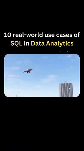 Code Crush on Instagram: "🚀 10 Real-World SQL Use Cases Every Data Analyst Must Know! If you think SQL is only about SELECT * FROM table… you’re already behind! 😤 In the real world, SQL is used to run businesses, detect fraud, improve sales, track users, and optimize profits. Here’s how SQL is actually used in top companies 👇 ✅ Sales Performance Analysis – Tracking daily, monthly & yearly revenue ✅ Customer Segmentation – Finding high-value customers ✅ Churn Analysis – Identifying users who s