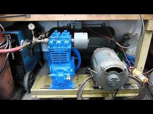 Rebuilt 1968 Quincy Model 230 Compressor powered by a 1946 7.5hp Wagner Motor