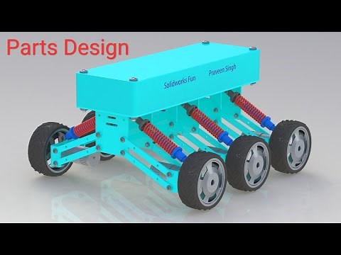 Part 1 RC Car with Suspension System All Parts Design Tutorial in Solidworks