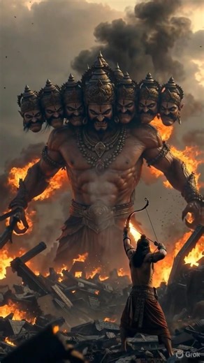 Ramayana War 🔥 Rama vs Ravana Final Battle | Epic Cinematic Video#viral #ramayanam