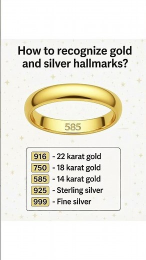 How to recognize gold and silver hallmarks?