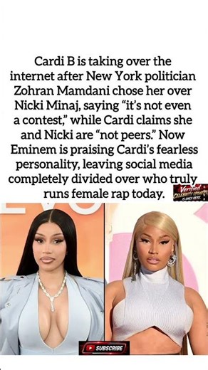 Cardi B vs Nicki Minaj EXPLODES After Politician Picks Cardi & Eminem Joins Debate 😳🔥#shorts #drama