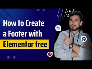 Elementor Tutorial: How to Create a Footer with Elementor free | RofiTech