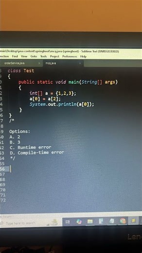 What will be the output #corejava #interviewquestions #LearnToCode #techeducation #programminghumor