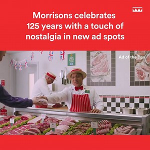 🔥Ad of the Day Supermarket @Morrisons is celebrating its 125th anniversary with a new ad that showcases the supermarket throughout the years with conversations between customers and colleagues. The new ad cleverly showcases the evolution of the store from its inception to the present day, beginning with founder William Morrison at his market stall in Bradford, taking viewers on a journey through time. The narrative emphasizes the role played by skilled butchers, fishmongers, bakers and cheesemo