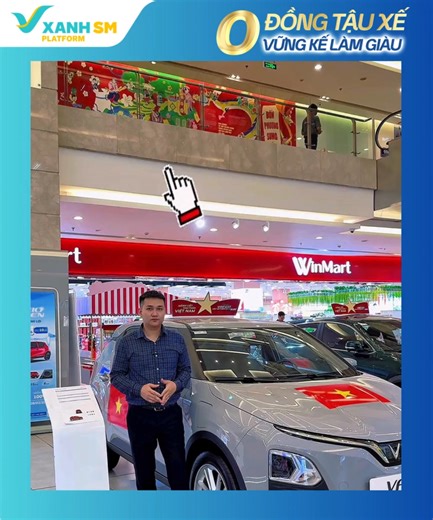🚗 MUA VF5 VẬN DOANH - 0 ĐỒNG TRẢ TRƯỚC 👉 Giải pháp toàn diện: Có ngay ô tô, nghề vận doanh ổn định, thu nhập đảm bảo tới 50 triệu/tháng cùng Xanh SM Platform. - 0 đồng trả trước: 10% Vốn đối ứng được VinFast hỗ trợ - 0 đồng sạc pin tới 30/6/2027 - Xanh SM Platform hỗ trợ độc quyền 700.000 đồng/tháng trong 36 tháng. - Chỉ trả cố định chỉ từ 9,9 triệu/tháng cho VF5. 💰 Đặc biệt, bác tài được tham gia chương trình đảm bảo thu nhập: từ 21 – 50 triệu/tháng khi chạy vận doanh độc quyền cùng Xanh SM 