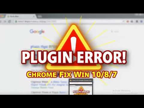 How to Fix Google Chrome Error 'Couldn't Load Plugin' Windows 10,8,7