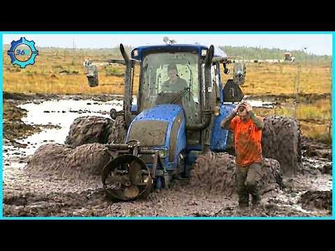 Unbelievable Tractor Stuck in Mud Moments | Tractor Stuck In Mud Compilation #11