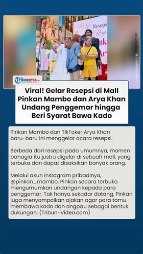 Pinkan Mambo dan Arya Khan Gelar Resepsi di Mal, Penggemar Diundang dengan Syarat Bawa Kado