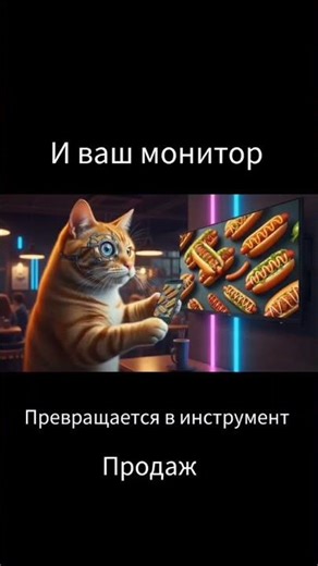 Cyber ​​Cat Viy #digitalsignage #cat #cats #cyberpunk