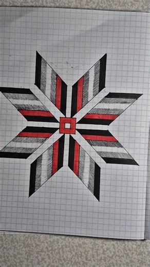 Focus on creativity): "I create beauty with my own hands! ✨ How do you like this geometric pattern?😱