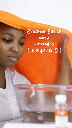 Pure comfort in every drop! Hercules Eucalyptus Oil has been trusted for generations to soothe, refresh, and support clear breathing. Every day wellness begins with Hercules. 🧡 #Hercules #EverydayWellness | Hercules SA