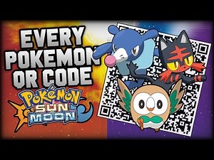 Pokémon Sun and Moon COMPLETE Pokédex - All QR Codes