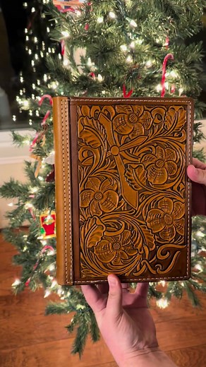 Finished custom bible cover! #biblecover #customleather #custombiblecover