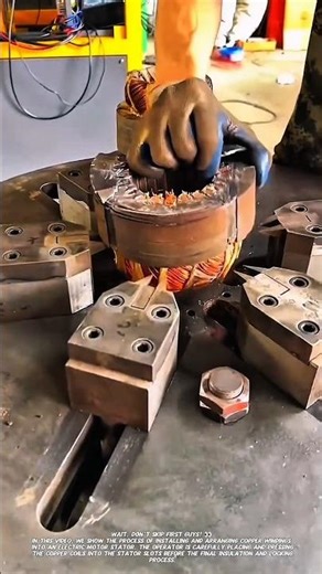 Electric Motor Stator Coil Installation Process | Industrial Rewinding Technology.