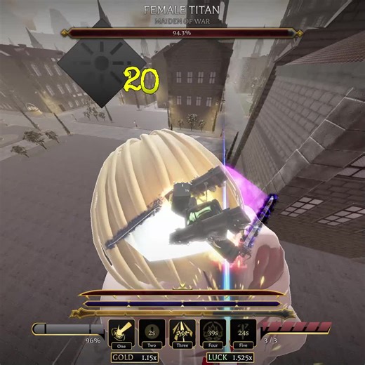 สอนใส่ของให้เทพใน Roblox Attack on Titan