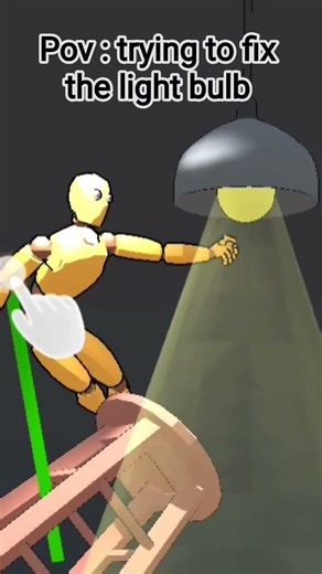 trying to fix the light bulb replacement be like