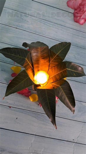 best and simple festival decoration at home with leafs #diycrafts #tejuideolagycreative