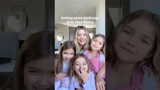 Smiling weird until noticed, hilarious
