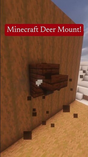 I Built Deer Mounts in Minecraft! 🦌🎄