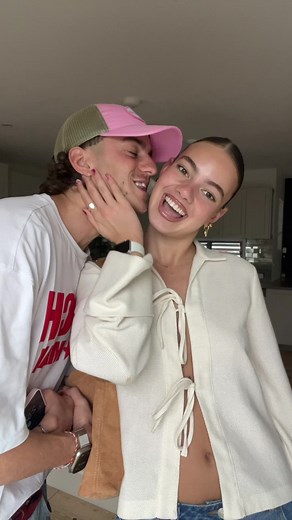 Casual Kitchen Moments: Couple's Heartwarming Interaction