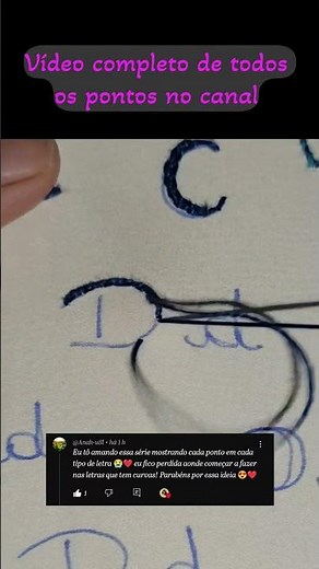 Aprenda como bordar todas as letras do alfabeto com os tutoriais gratuitos do meu canal