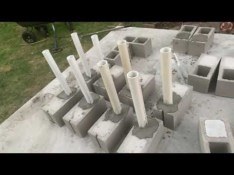 DIY Hot Tub- Part 2: setting the first blocks