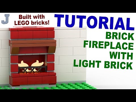 LEGO Fireplace With Light Brick How To Tutorial