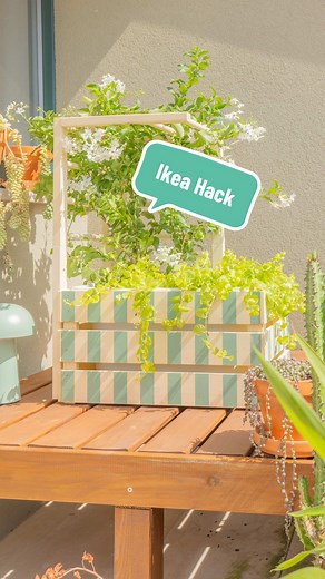 Ikea Hack für Pflanzen Dekoration im Garten und Balkon