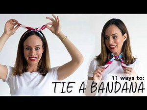 A bandana is an easy (and affordable!) way to inject a pop of color or print into any outfit. Today I'm using an American Flag bandana to get you inspired for July Fourth outfits. But this tutorial works with any bandana you have in your closet. Learn how to tie a bandana scarf, headband, French braid and more! | Sydne Style by Sydne Summer