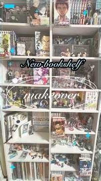 【makeover】 New本棚購入✨️オタクの本棚漫画収納＆グッズディスプレイ📖 ̖́- #本棚 #オタク#漫画 #オタク部屋 #本棚紹介 #グッズ #shorts