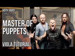 How to play Master of Puppets by Metallica on Viola (Tutorial)