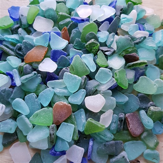 Small Genuine Sea Glass - Beach Glass for Shadow Box, Mosaic, Jewelry, Crafts - Etsy Canada