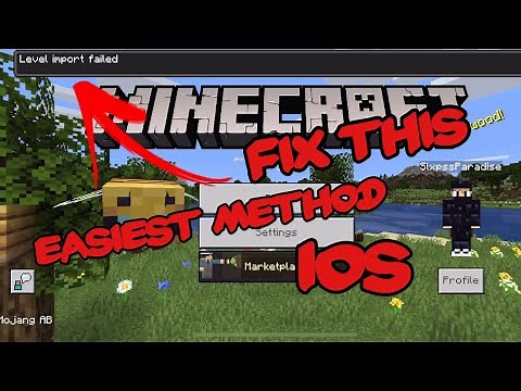 “LEVEL IMPORT FAILED” IOS MINECRAFT BEDROCK FIX (EASIEST METHOD)