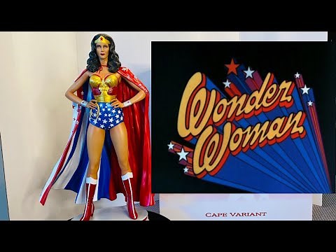 Unboxing Lynda Carter Wonder Woman Cape Variant Statue
