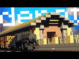 I Built a Freight Depot in Minecraft! [Immersive Railroading]