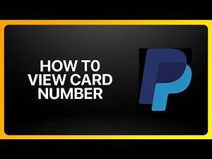 How To View PayPal Card Number Tutorial