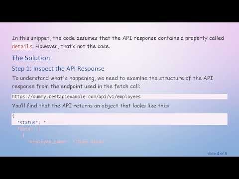Solving the TypeError: Cannot read property 'map' of undefined in React API Calls