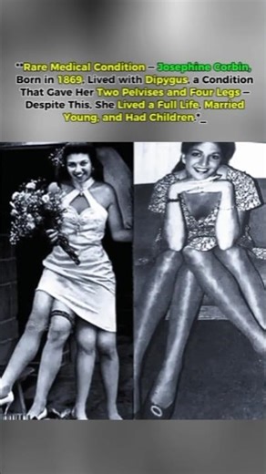 Born With Four Legs — The Extraordinary Life of Josephine Corbin #facts #history #shorts
