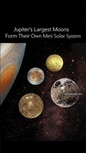 Jupiter’s Four Giant Moons Form a Mini Solar System 🪐✨