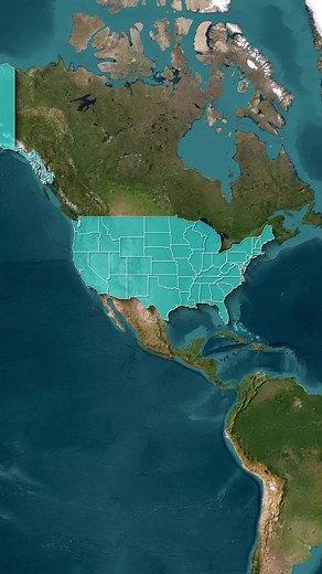 The 50 U.S. states, each with its own identity, come together to form one of the most powerful and diverse countries in the world. #USA #50States #Geography #America #DidYouKnow 🇺🇸🌍