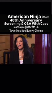 Join members of our American Ninja (1 & 2) cast for a special screening of both films, and Q&A (between the two films) moderated by @theJoeLynch. Fun behind the scene stories of our time shooting the films! Let’s celebrate our 40th anniversary together! 🥷🎉 Tix available on the New Beverly Cinema’s website. We look forward to seeing you there! Monday, August 25th - 7:30 pm Quentin Tarantino’s @NewBeverly Cinema 7165 Beverly Blvd, Los Angeles #AmericanNinja #40thAnniversary #MichaelDudikoff #Jud