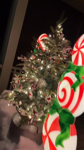 Taking a night time tour of my porch decorated in a candy land theme! 🥰🥰🥰 | The Crafty Decorator