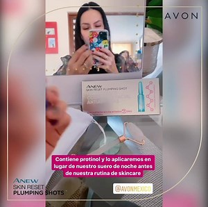 Cada vez hay más personas obsesionadas con la promesa de 7 años en 7 días de Anew Skin Reset Plumping Shots. ¿Te atreves a probarlo como Fashion & Macarons? | Avon