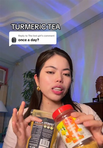 Replying to @The lost girl once a day lang po, mas okay inumin si turmeric after meal kasi fat soluble sya. #turmeric #ginger #turmericbenefits #turmerictea